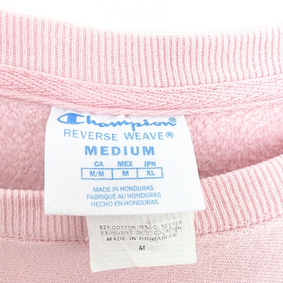 Champion Women's Thick Pink Sweatshirt In Size M - Picture 5 of 8